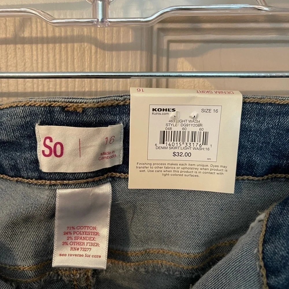New Girl's Denim Mini Skirt